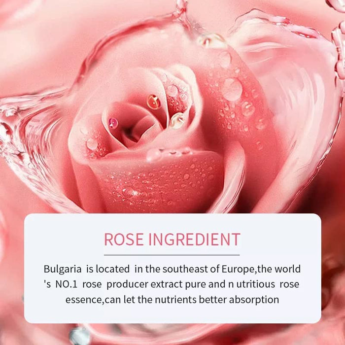 Pure 100% Rose Mix Serum Essence 30ml Anti‑Aging for Face Intensive Hydration Replenish & Nutrition, Anti-Wrinkle Skin Care Repair, Moisturizing, Smoothening, Firming & Brightening Serum