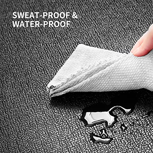 PROIRON Exercise Equipment Mat, Heavy-Duty Floor Protector Mat Non-slip for Exercise Bike, Weight Bench, Rowing Machine, Cross Trainer and Other Home Gym Equipment, 120cm x 60cm, Black