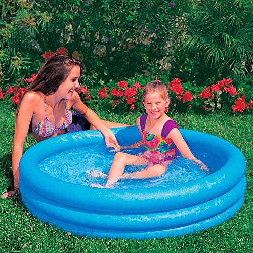 Intex 59416NP Crystal Blue Three Ring Inflatable Paddling Pool 1.14m x 25cm