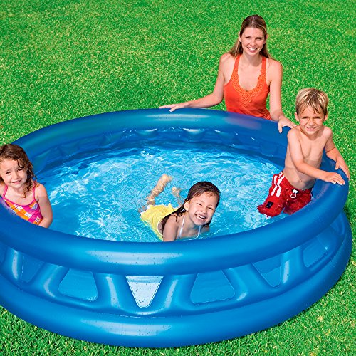 Intex 58431 188 x 46cm Soft Side Pool Summer Garden/Beach Toys, Round Shape, Blue