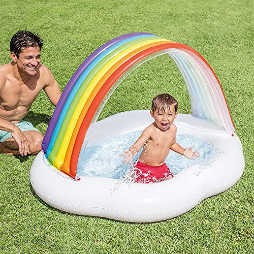 Intex 57141 Pool Baby Canopy Rainbow 1-3A, 142 x 119 x 84 cm