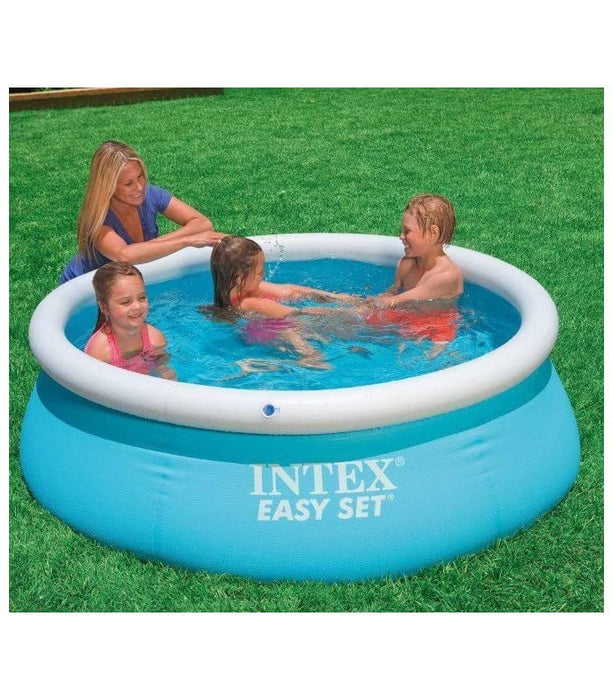 Inflatable Paddling Pool for Adults and Kids - Garden Family Oval Swim Centre - Swimming Pool For Kids 8ft - Large Swimming Pool For Children