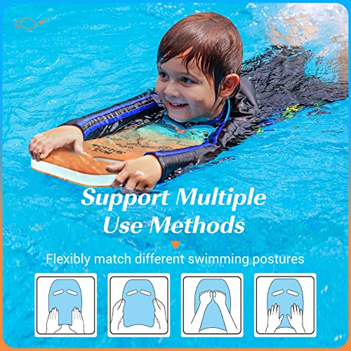 HeySplash Swim Kickboard for Kids, Swimming Training Kickboard, Cute Pattern Swim Training Aid for Children, Pool Exercise Equipments for Beginning Swimmers Safety Swim Board Auxiliary - Orange