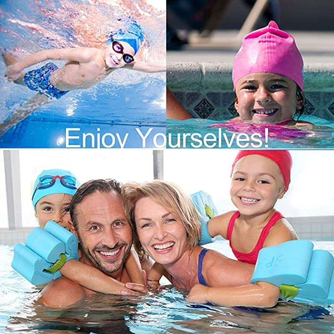 Traling Kids Swimming Cap, Silicone Swim Hat for Children Boys Girls 6-14 Years