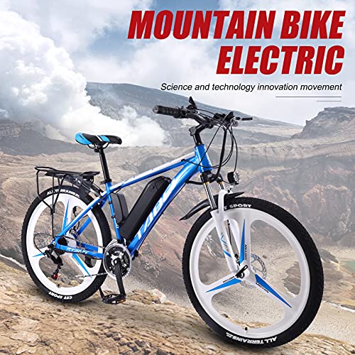 Electric Bikes for Adult, Magnesium Alloy Ebikes Bicycles All Terrain, 26" 36V 240W Removable Rechargeable Battery Mountain Ebike, for Mens Outdoor Cycling Travel Work Out And Commuting